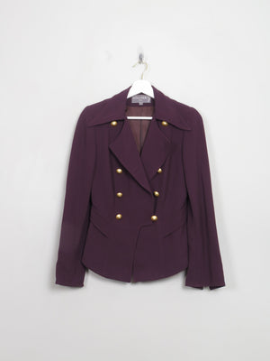 Vintage Women's Plum Tailored Jacket XS/S - The Harlequin