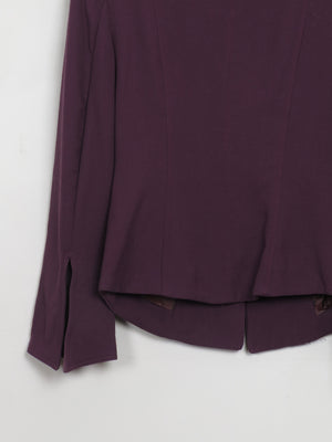 Vintage Women's Plum Tailored Jacket XS/S - The Harlequin