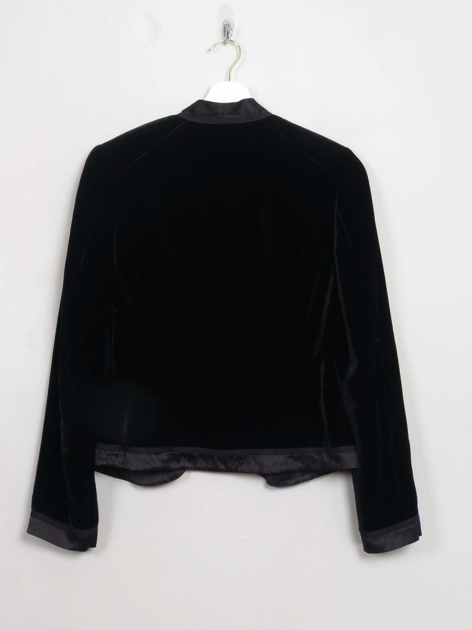 Women's Vintage Jaegar Black Velvet Bolero Jacket XS