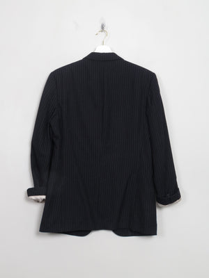 Men's Vintage Navy Pinstripe Jacket 38"/S - The Harlequin