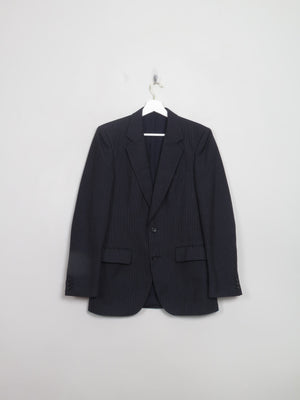 Men's Vintage Navy Pinsripe Jacket 36" - The Harlequin