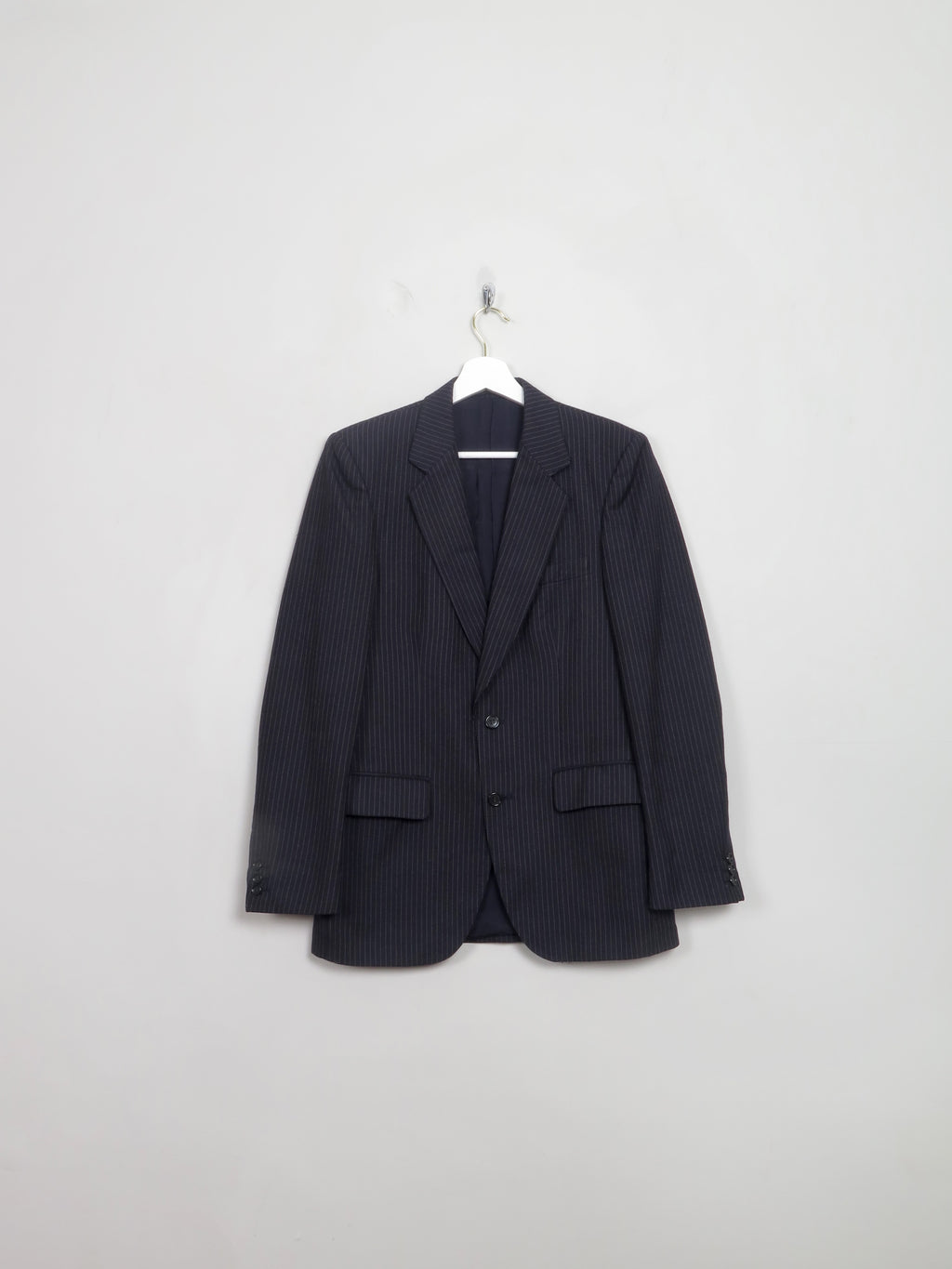 Men's Vintage Navy Pinsripe Jacket 36" - The Harlequin