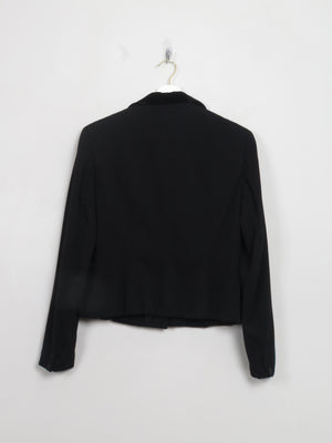 Women's Vintage Black Wool 1950s Jacket S/M