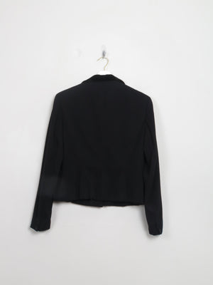Women's Vintage Black Wool 1950s Jacket S/M