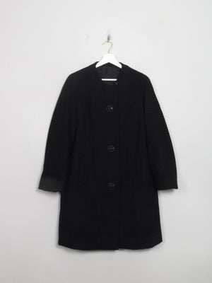 Women's Vintage 1950s/60s Black Swing Coat S/M