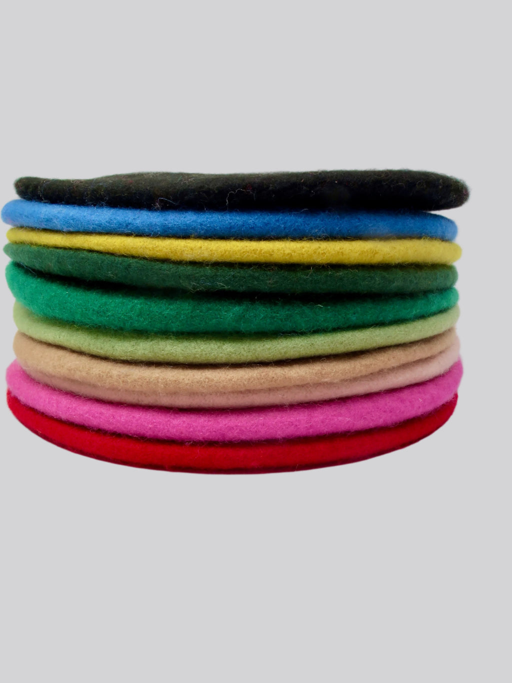 wool beret hats in different colours  