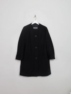 Women's Vintage 1950s/60s Black Swing Coat S/M