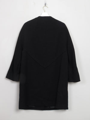 Women's Vintage 1950s/60s Black Swing Coat S/M