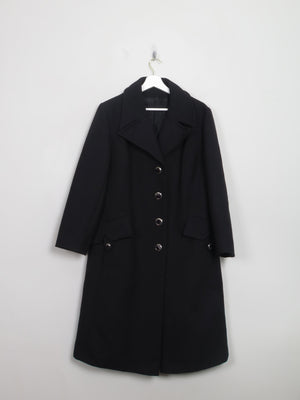 Women's Vintage Black 1960s Coat L