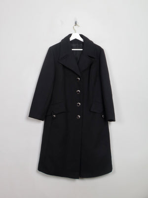 Women's Vintage Black 1960s Coat L