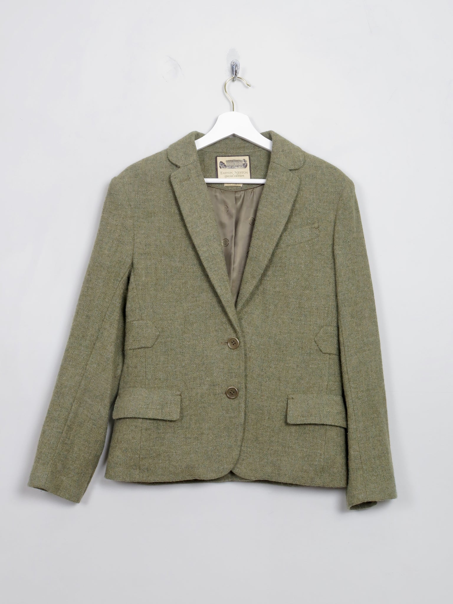 Women's Green Tweed Tailored Easton Neston Jacket S