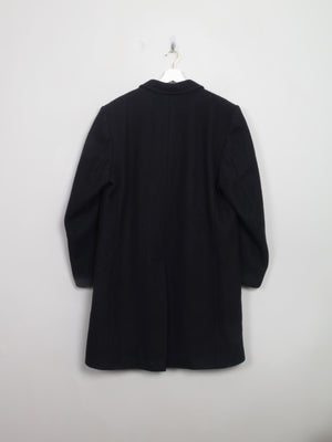 Men's Navy Wool Overcoat 44/L - The Harlequin