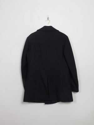 Men's Vintage Navy Peacoat 40" M - The Harlequin