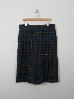 Women's Vintage Tartan Culottes L/XL - The Harlequin