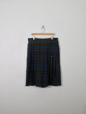 Women's Vintage Tartan Culottes L/XL - The Harlequin