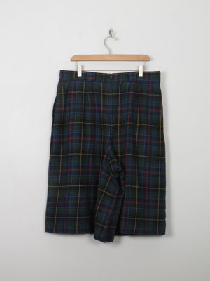 Women's Vintage Tartan Culottes L/XL - The Harlequin