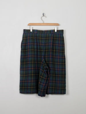 Women's Vintage Tartan Culottes L/XL - The Harlequin