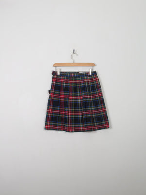 Vintage Tartan Mini Skirt 28" S - The Harlequin