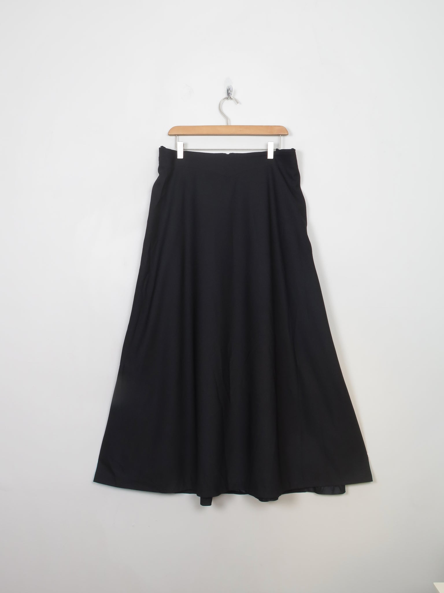 Vintage Black Long Skirt 32" W /L