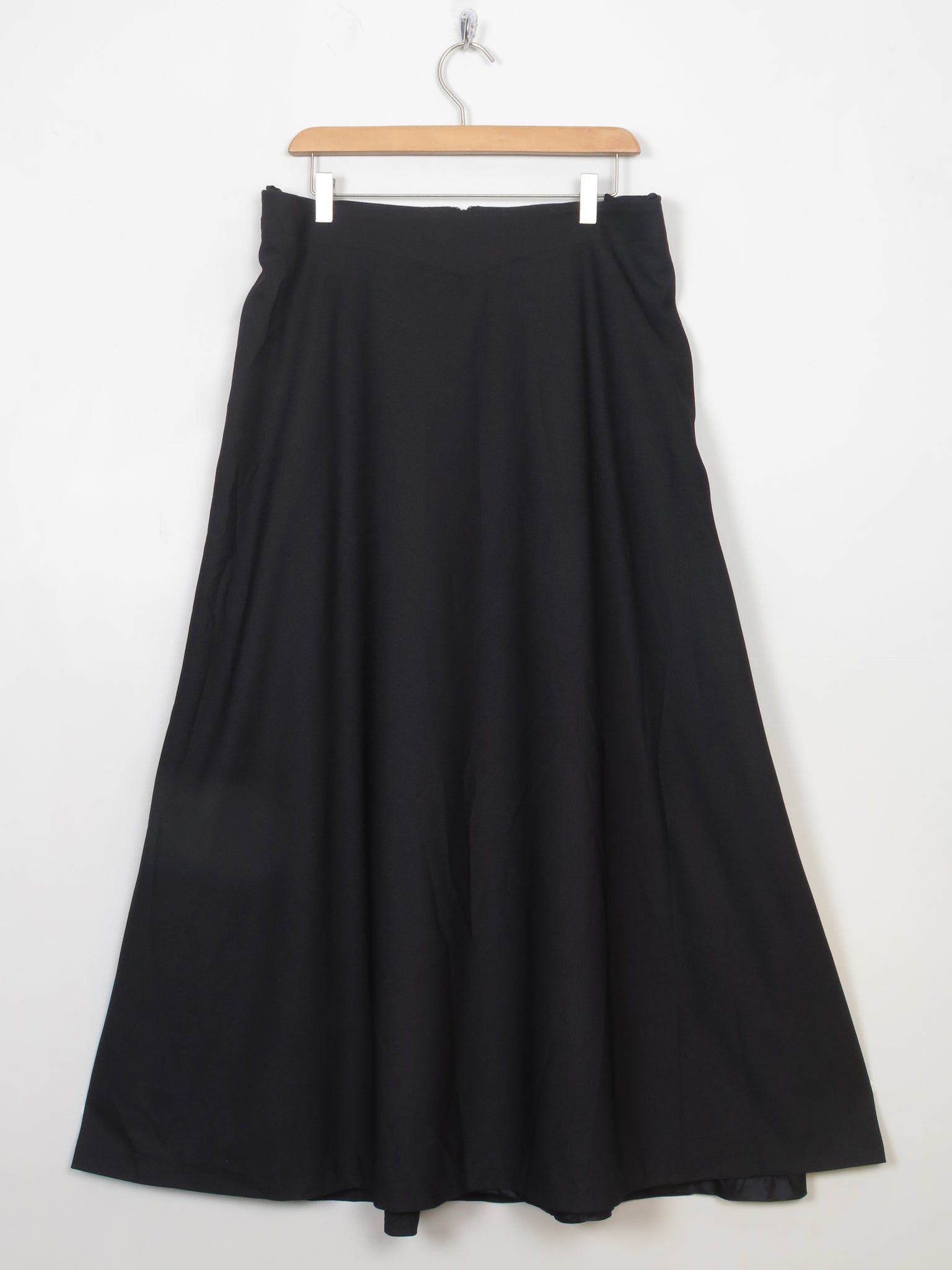 Vintage Black Long Skirt 32" W /L
