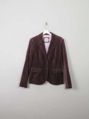 Women's Vintage Mauve Velvet Jacket M - The Harlequin