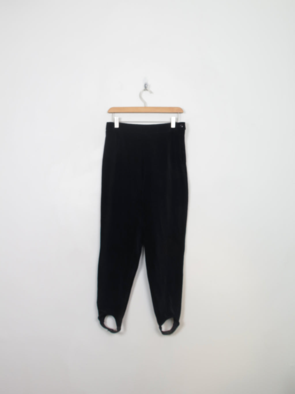 Women's Vintage  Black Velvet Ski Pants 28" W