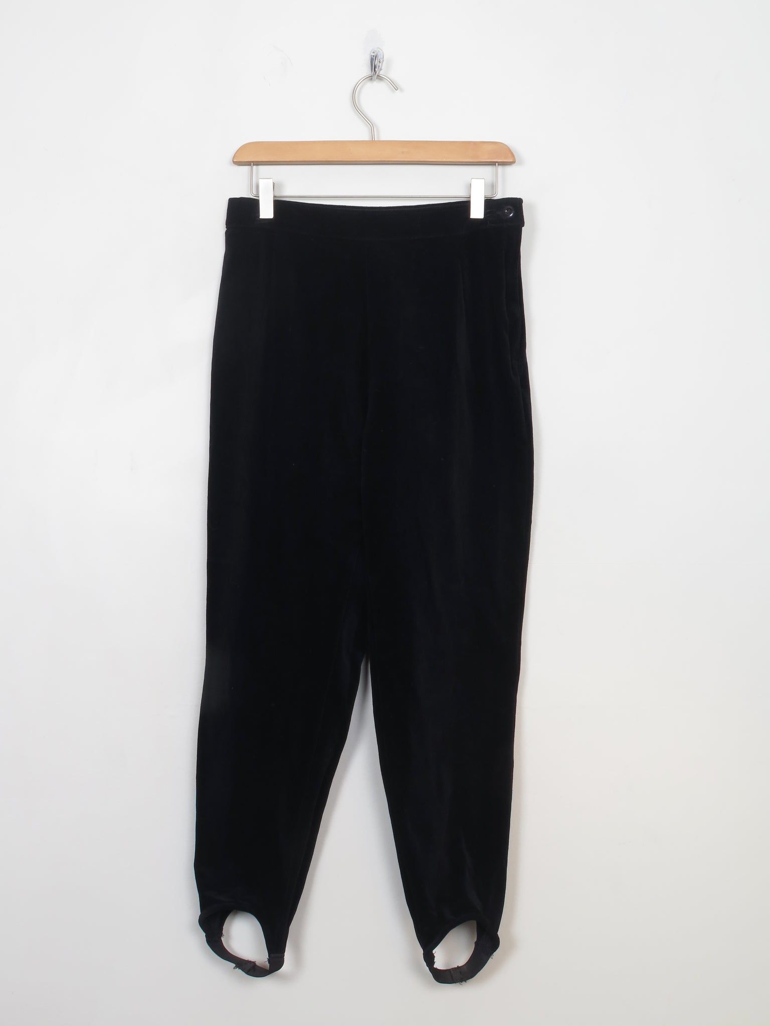 Women's Vintage  Black Velvet Ski Pants 28" W