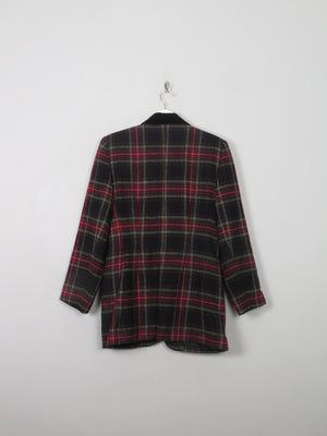 Women's Vintage Tweed Tartan Jacket S - The Harlequin