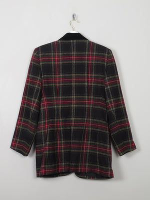 Women's Vintage Tweed Tartan Jacket S - The Harlequin