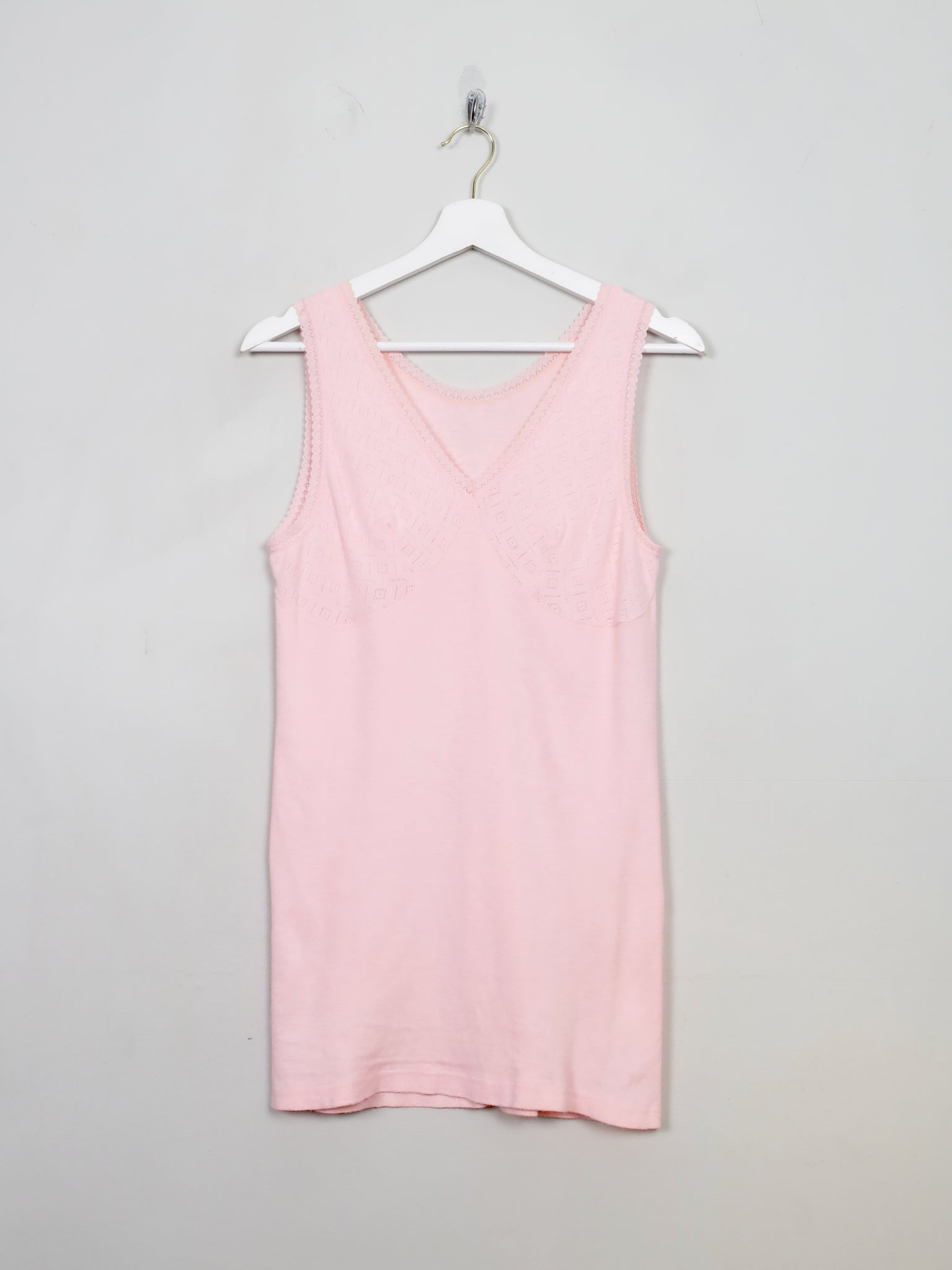 Women's VIntage Pink Vest Top L