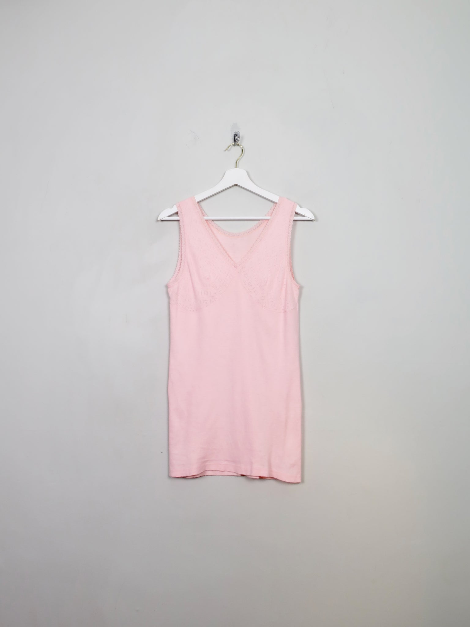Women's VIntage Pink Vest Top L