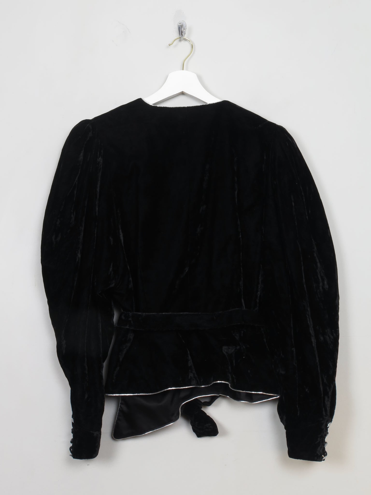 Women's Vintage Black Louis Feraud Velvet Jacket S/M