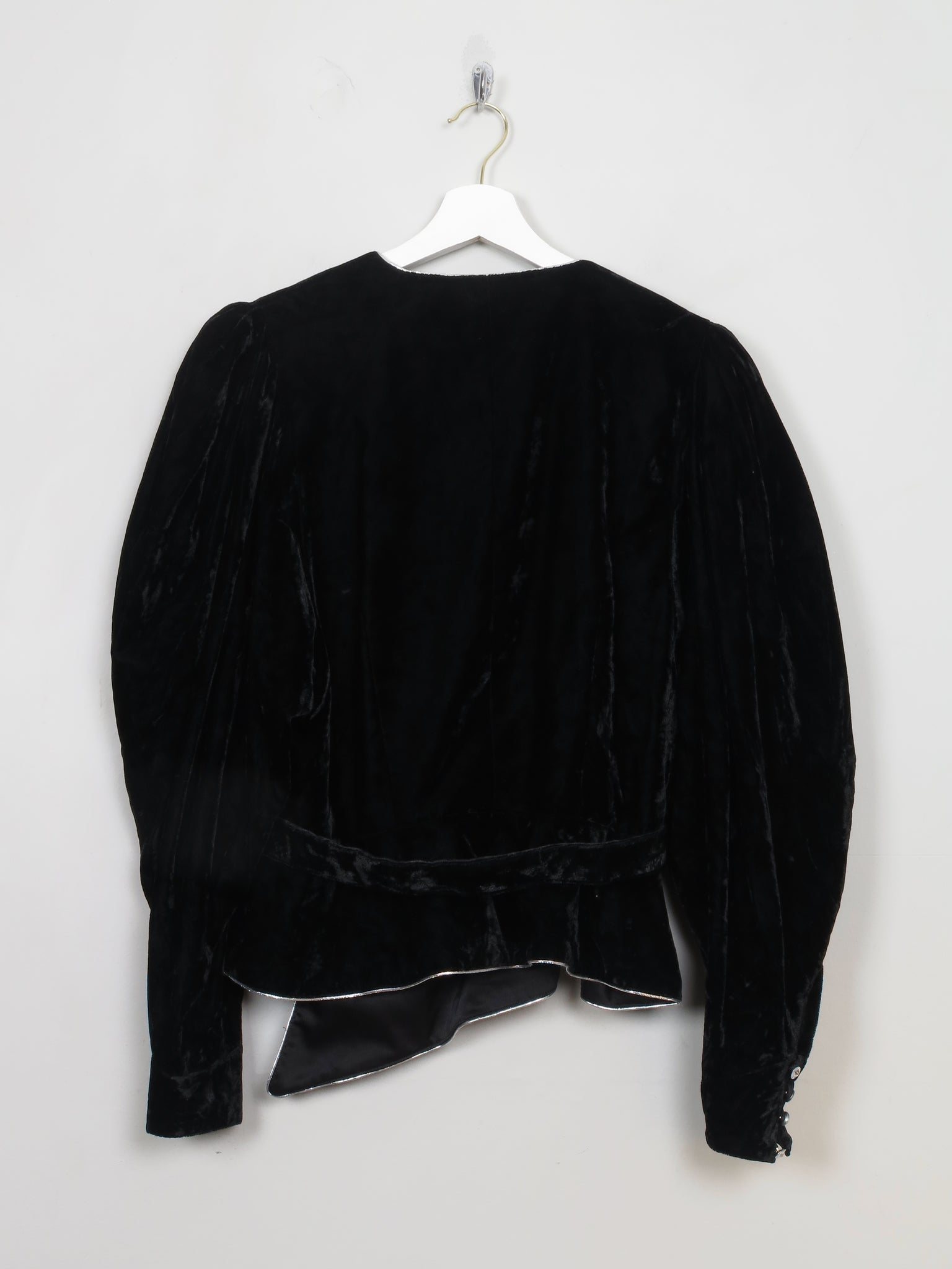 Women's Vintage Black Louis Feraud Velvet Jacket S/M