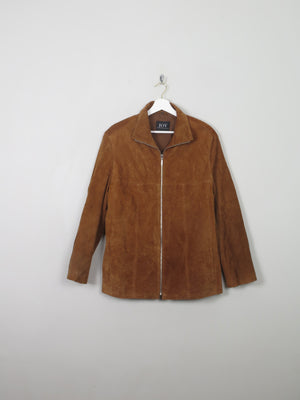 Women's Vintage Tan Suede jacket L - The Harlequin