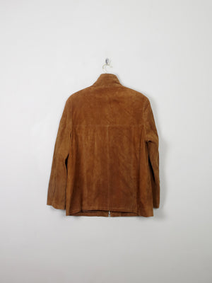 Women's Vintage Tan Suede jacket L - The Harlequin