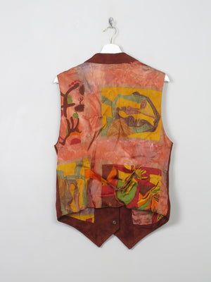 Women's Vintage Rust Suede Waistcoat S/M - The Harlequin