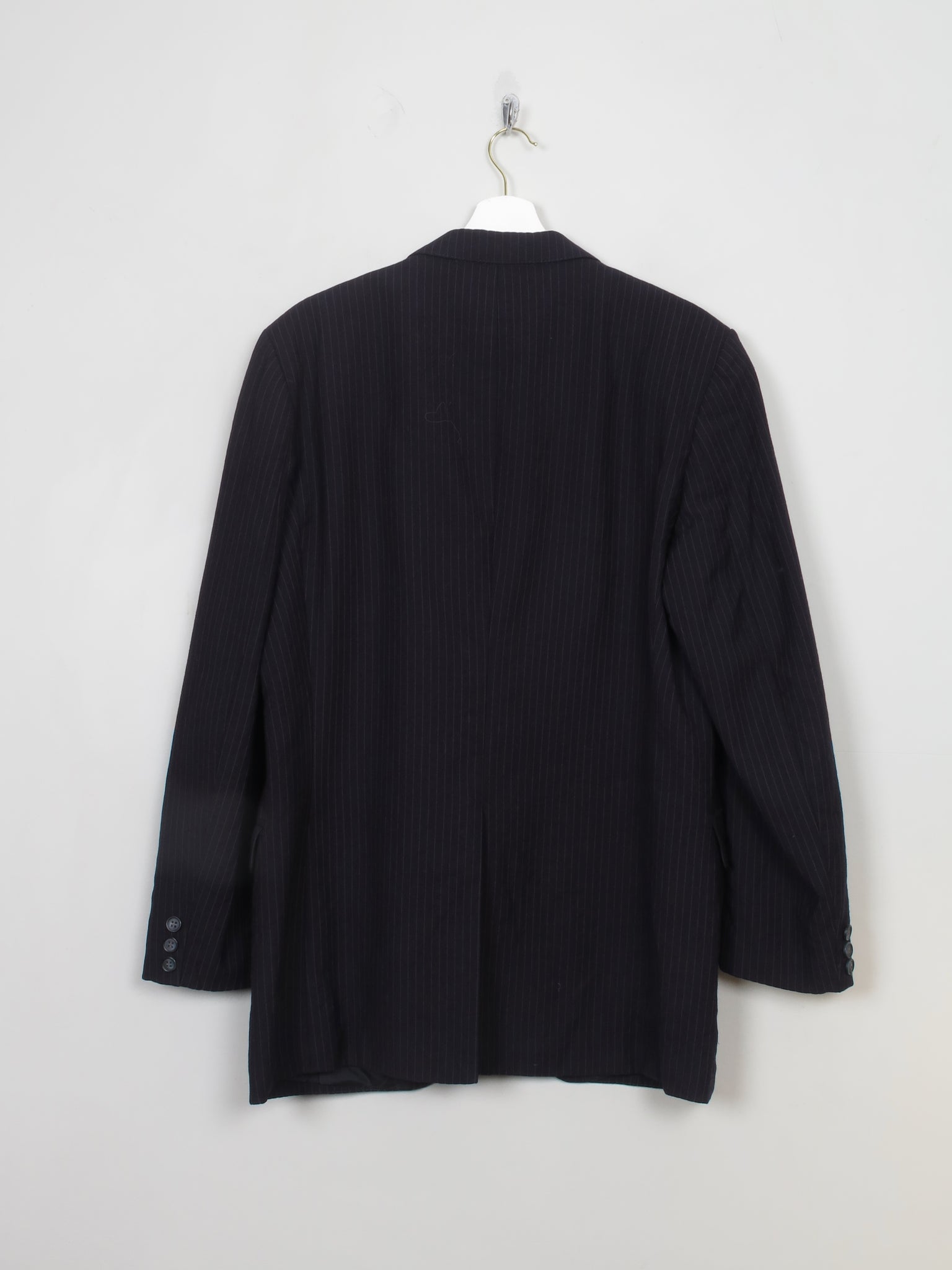 Men's Vintage Pinstriped Tailored Jacket 40/ M