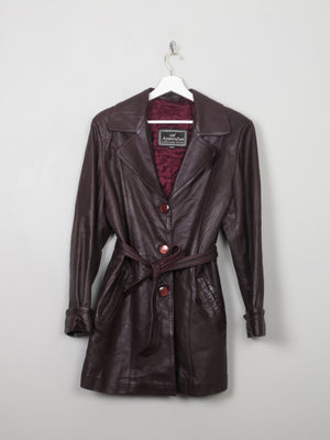 Women's Vintage Burgundy Leather S - The Harlequin