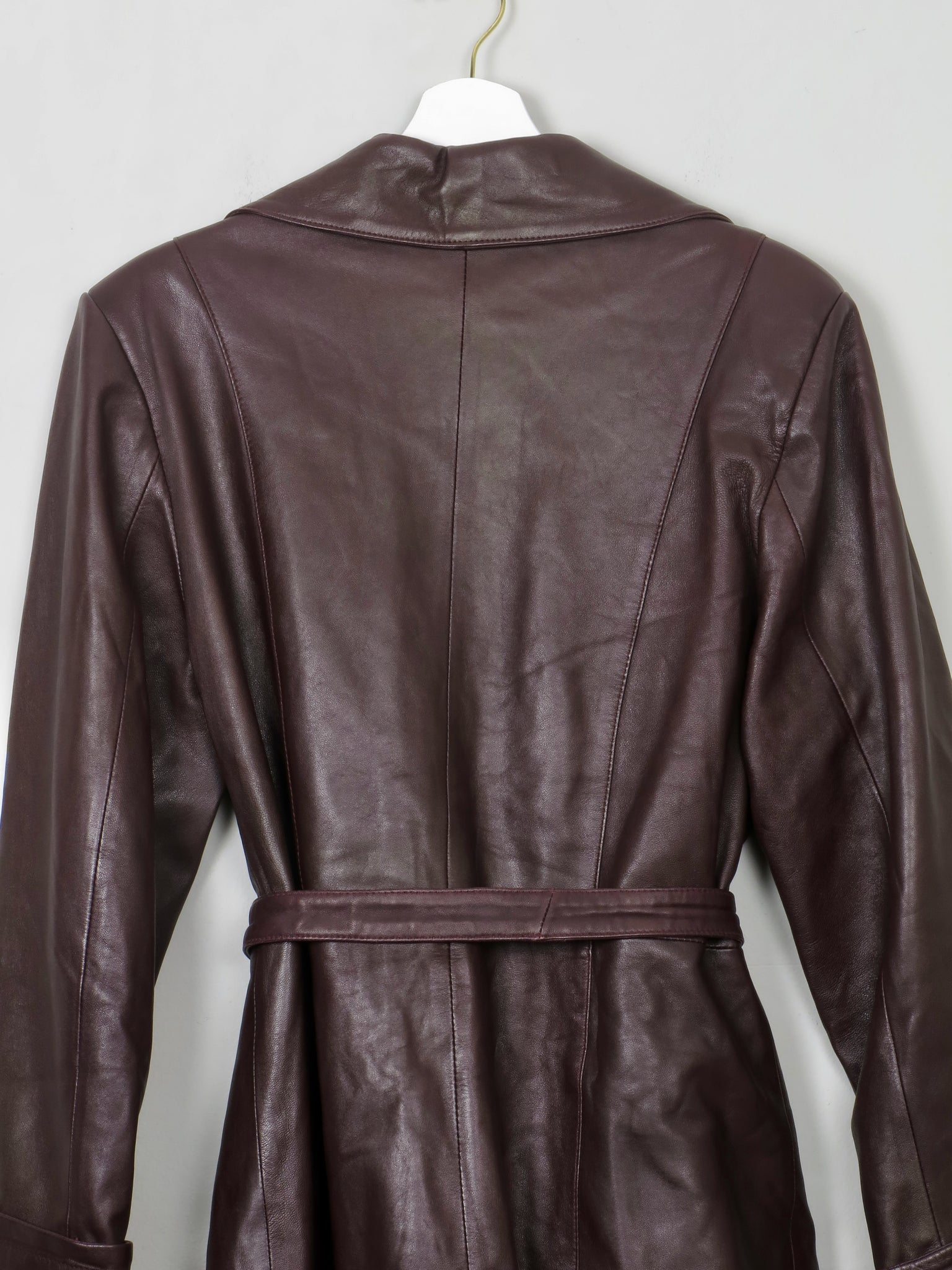 Women's Vintage Burgundy Leather S - The Harlequin