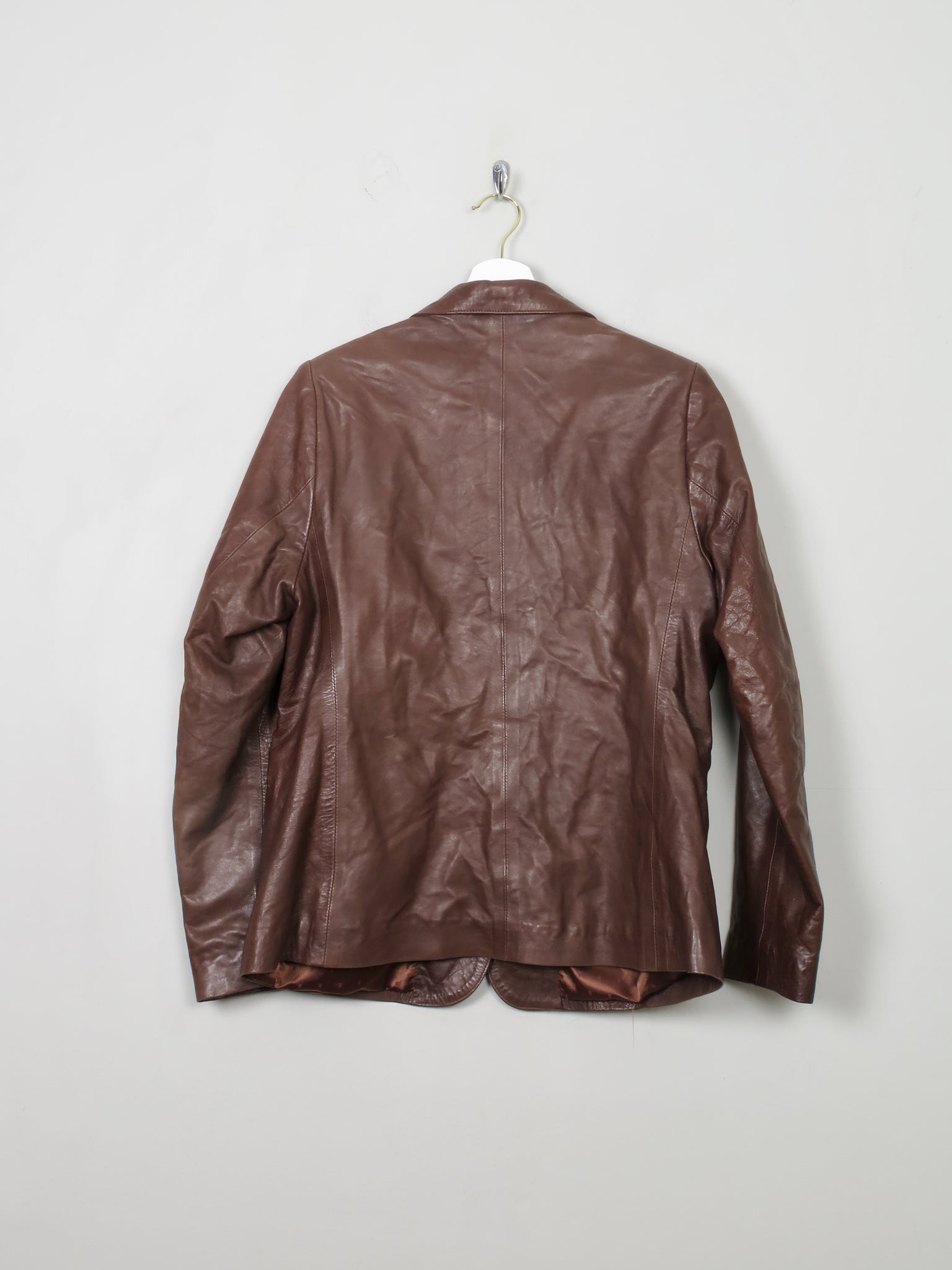 Women's Vintage Soft Brown Leather Jacket M - The Harlequin