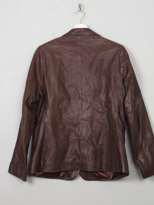 Women's Vintage Soft Brown Leather Jacket M - The Harlequin