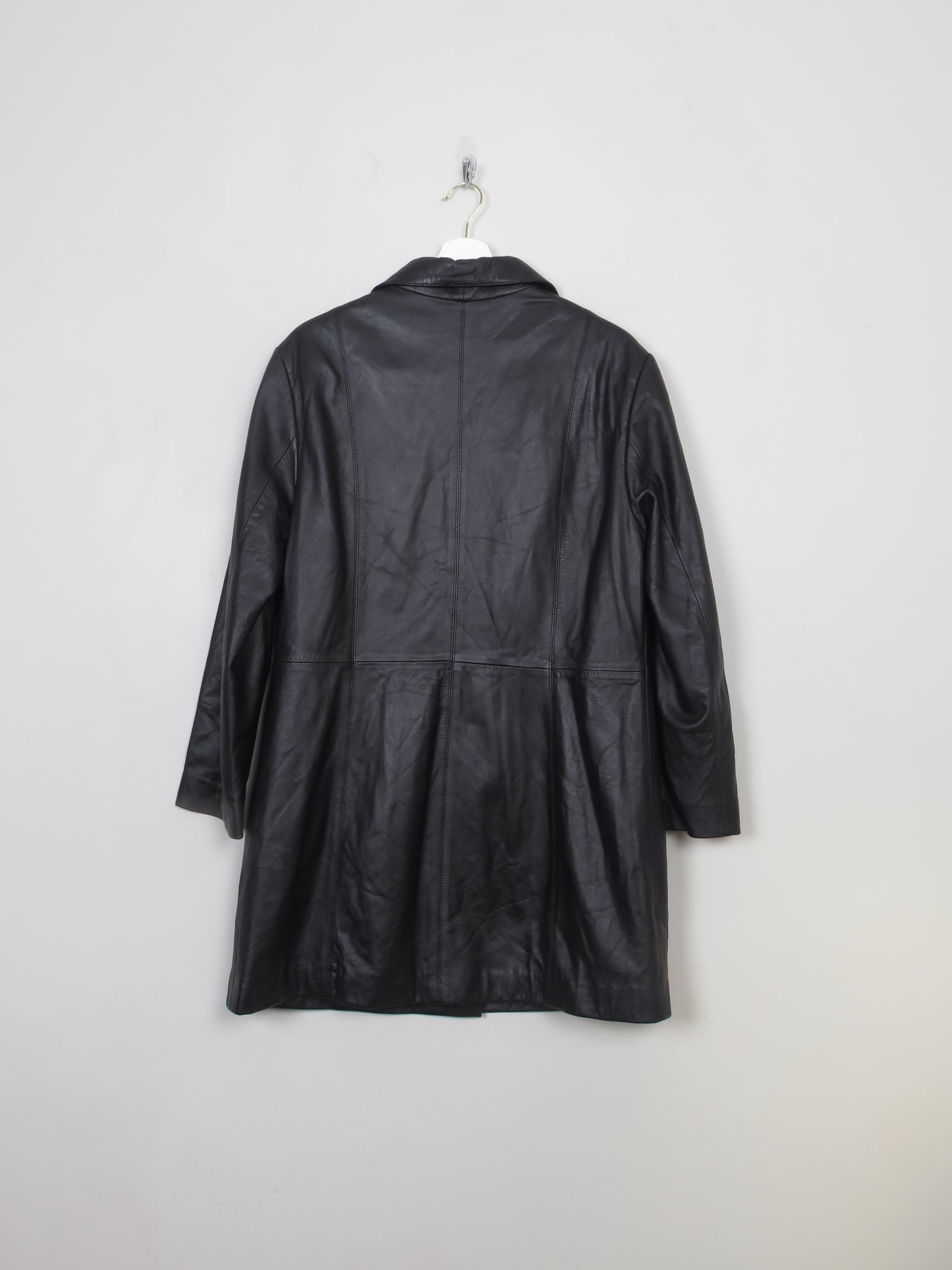 Women's Vintage Leather Short Coat L 14/16