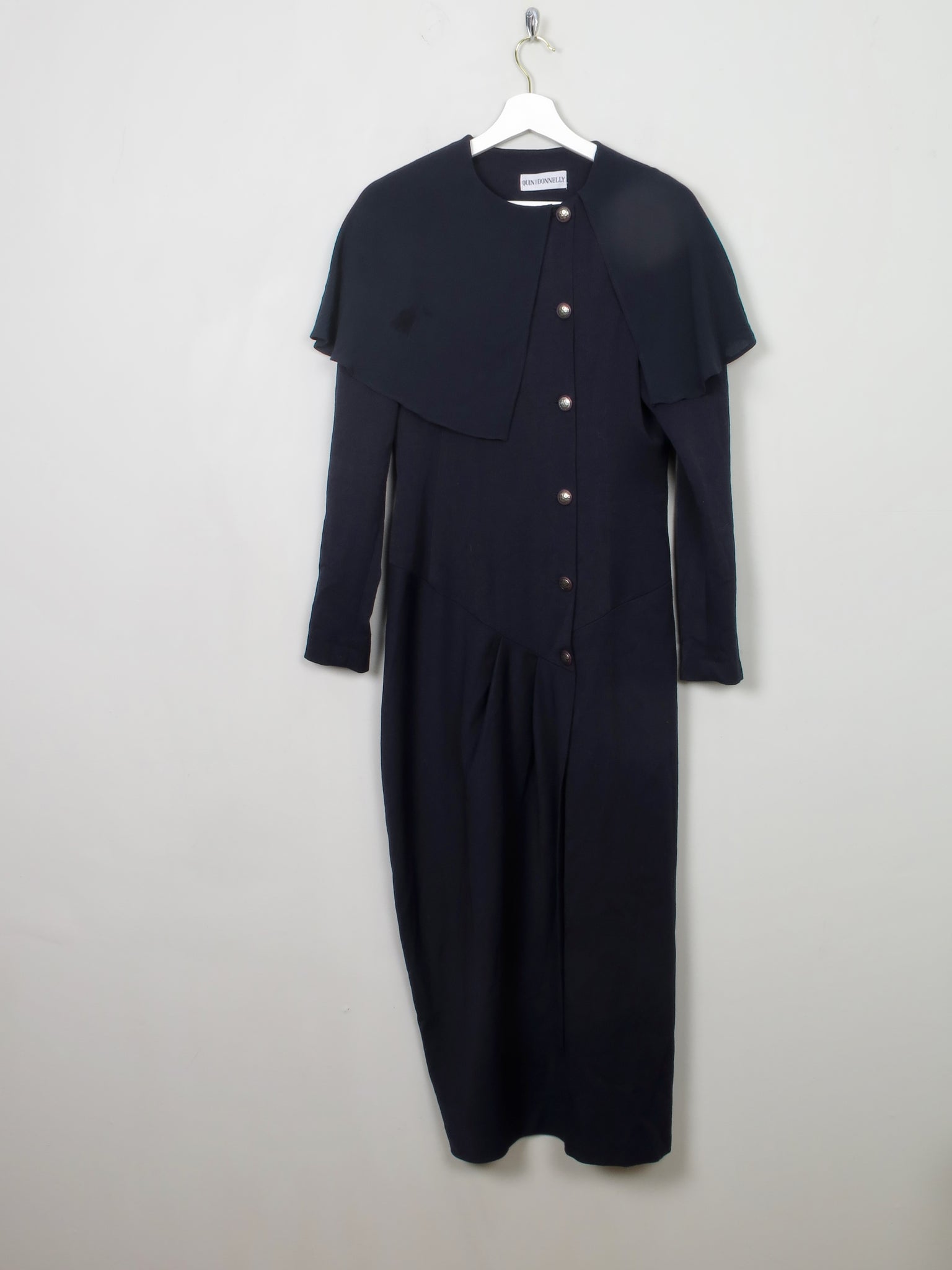 Vintage Navy Quin & Donnelly Dress S - The Harlequin