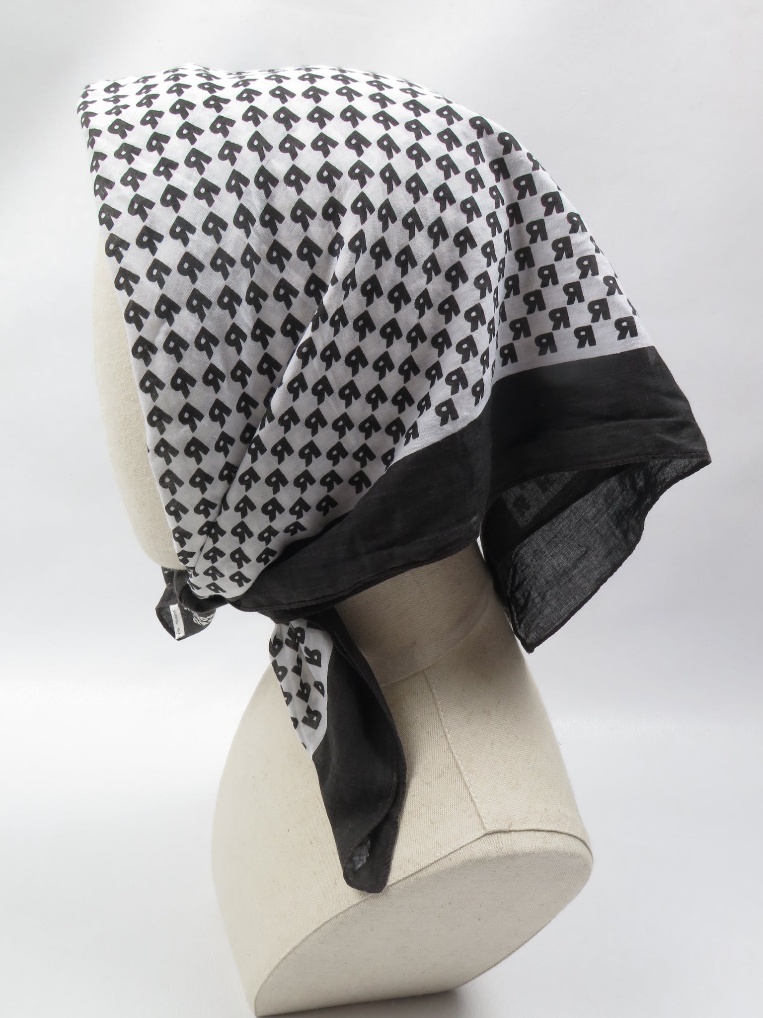 Women's Vintage Rodier Paris Monogram Square Scarf