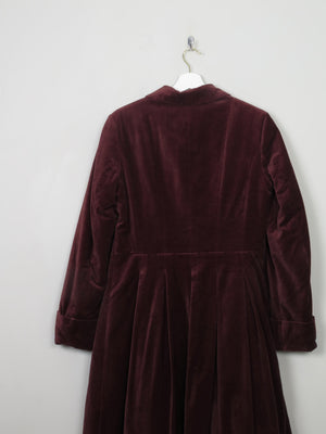 Women's Mauve Vintage Velvet Coat By Noa Noa S/M - The Harlequin