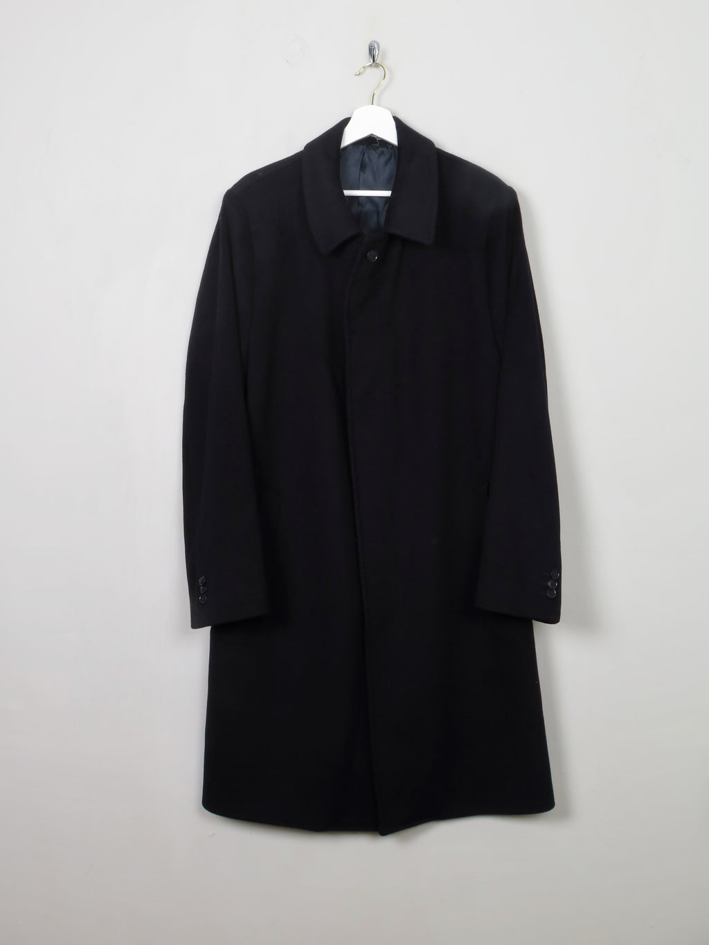 Men's Vintage Louis Copeland Navy WooL Coat 40" - The Harlequin