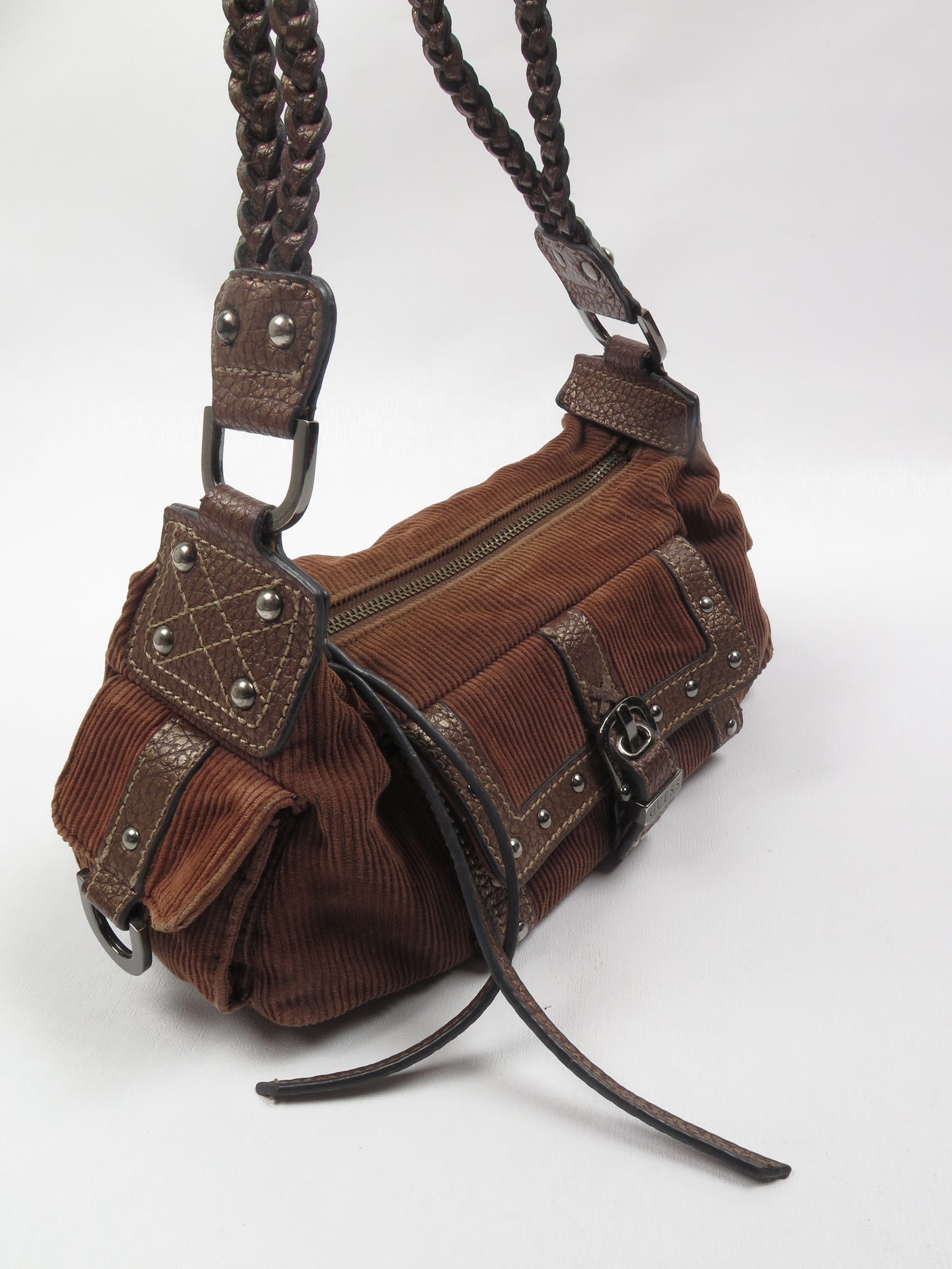 Vintage Brown Guess Shoulder Bag