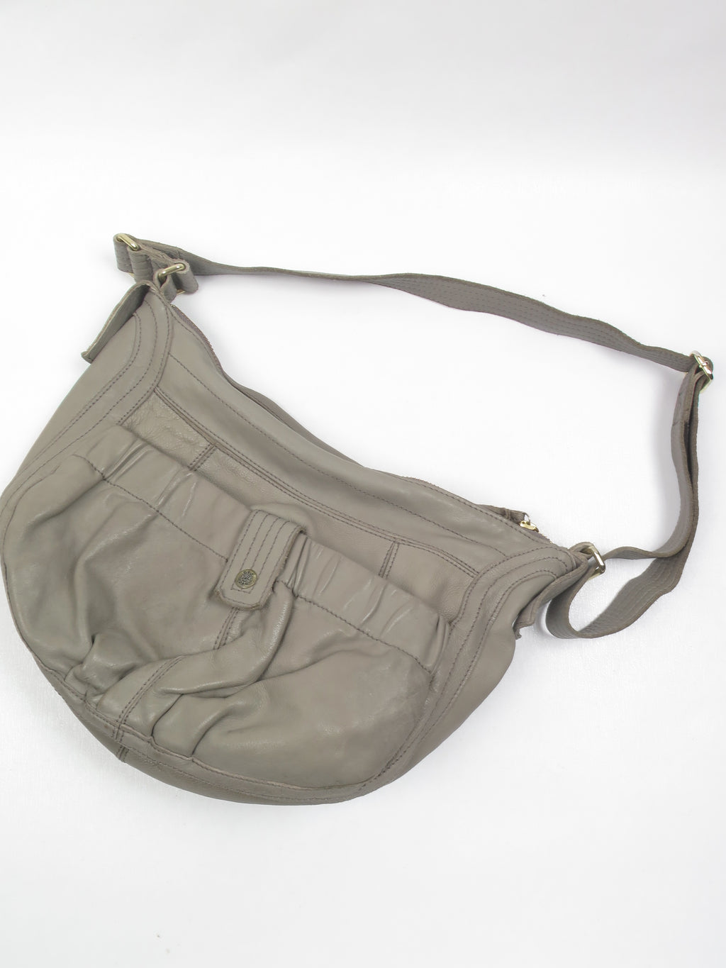 Vintage Leather Taupe Cross Body Ted Baker Bag