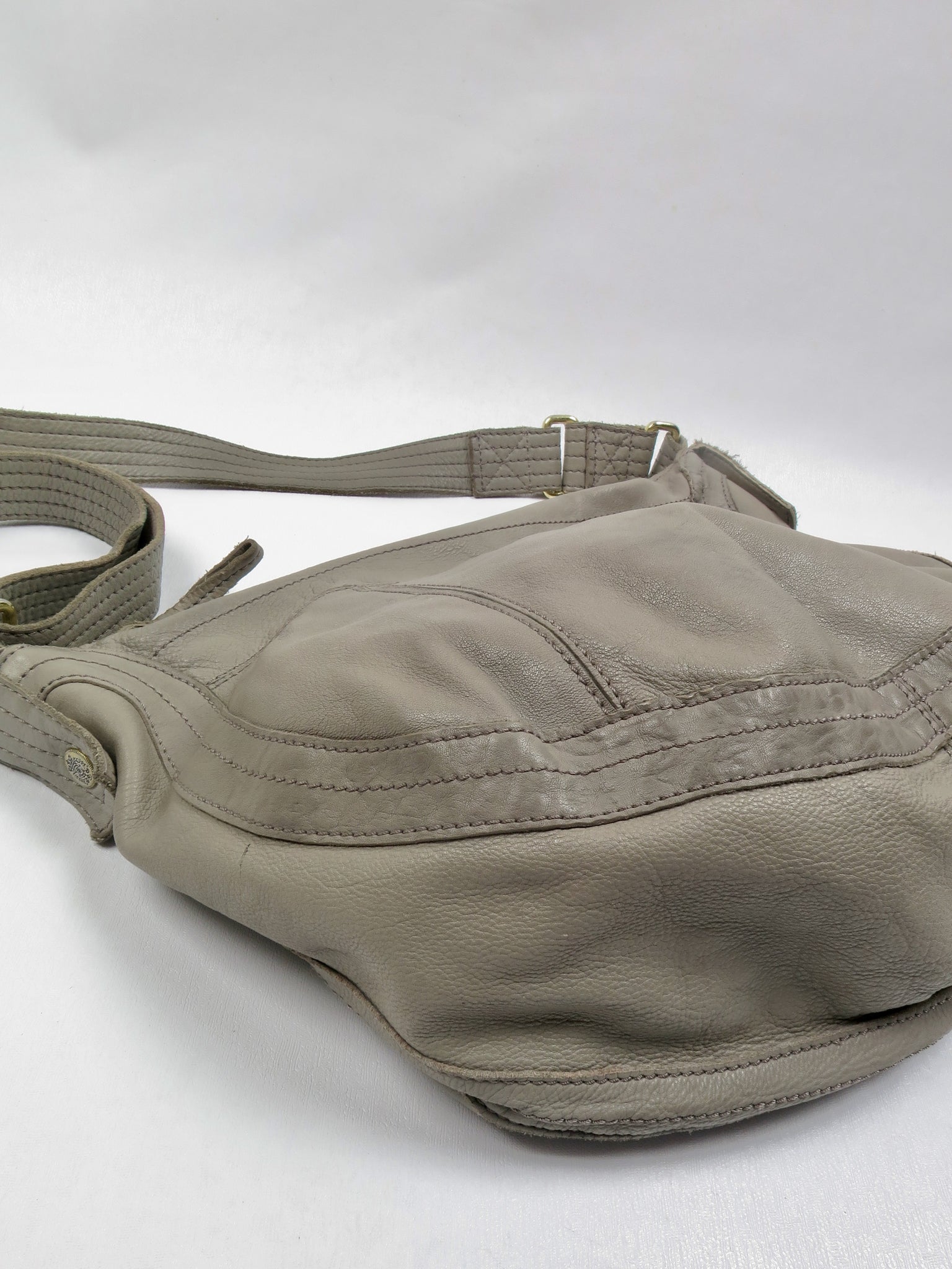 Vintage Leather Taupe Cross Body Ted Baker Bag