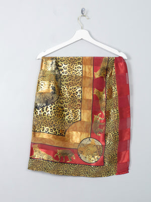 Women's Vintage Leopard Scarf - The Harlequin